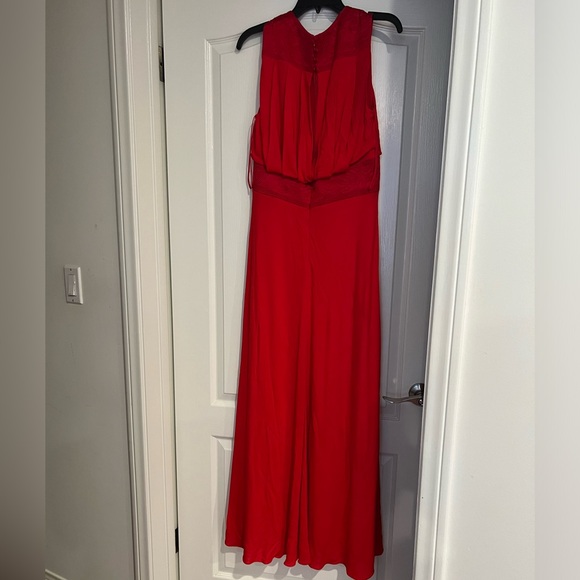 Badgley Mishka Red Gown Size 10 - Picture 4 of 6